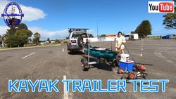 Kayak trailer test